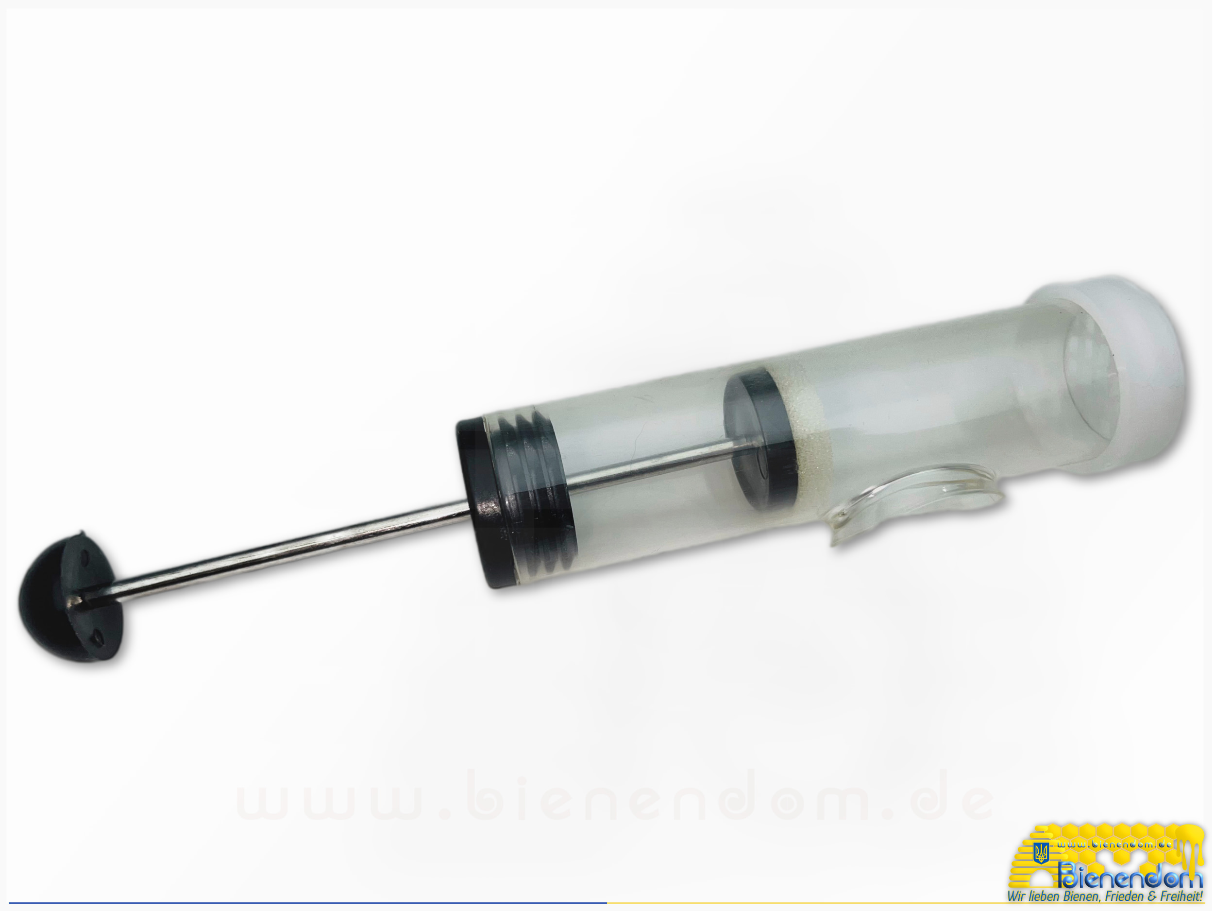 Zeichenrohr groß mit Schieber | Kunststoff | transparent